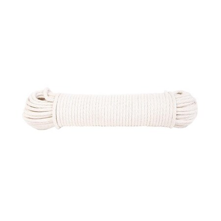 Koch Industries Koch Industries 7/32 in. D X 100 ft. L Natural Solid Braided Cotton Clothesline Rope 5610725